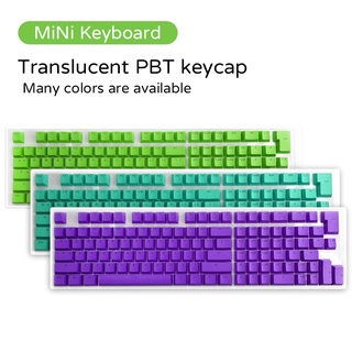 Pbt ปุ่มกดคีย์บอร์ด 118 คีย์ แบบโปร่งแสง สําหรับคีย์บอร์ด ขนาดเล็ก Cherry MX