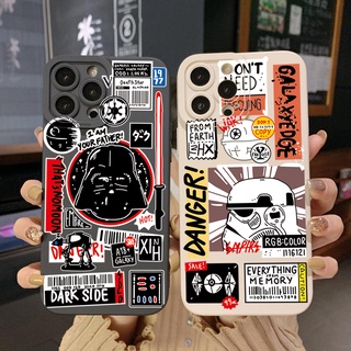 เคสโทรศัพท์มือถือ ขอบสี่เหลี่ยม แบบป้องกันเต็มเครื่อง ลาย Star Wars แฟชั่น สําหรับ OPPO Reno7 4G 6 8 Z 5G 5 F 7 Lite A17 A17K A77S A57S