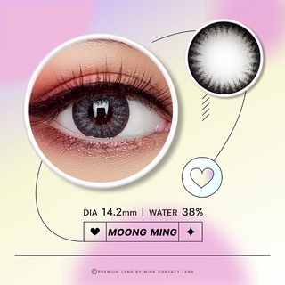 Moong Ming Gray สีเทา มินิ เทา ขอบชัด ✨Wink Lens ✨ Contact Lens คอนแทคเลนส์ bigeyes ค่าสายตา สายตาสั้น แฟชั่น สายตาปกติ