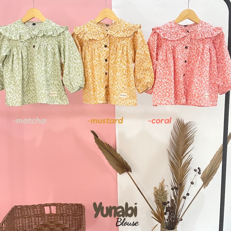 KATUN MOOSHIY - YUNABI BLOUSE/ GIRLS BLOUSE/ GIRLS BLOUSE/ GIRLS CLOTHES/ JAPANESE COTTON CHILDRENS 