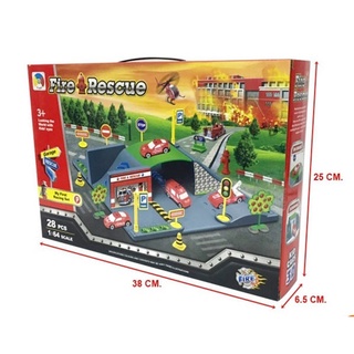 OTshopping  Fire Rescue ลานจอด สถานีดับเพลิง จำลอง