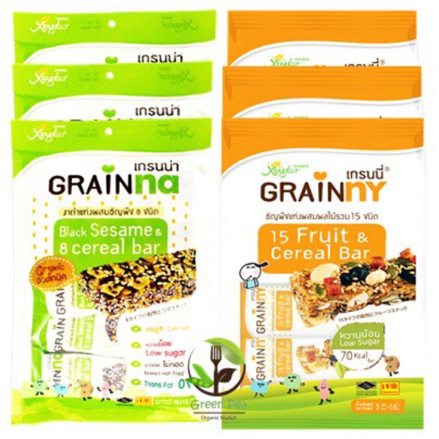 Xongdur เกรนนี่ เกรนน่า [6ห่อ] Grainny ธัญพืชผลไม้ Grainna ธัญพืชงาดำ