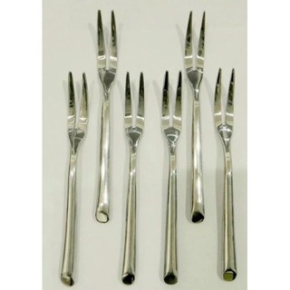 J&amp;G ส้อมผลไม้ สแตนเลส (Fruit Fork) รุ่น CAD1/13 แพค 6 ชิ้น (Stainless)