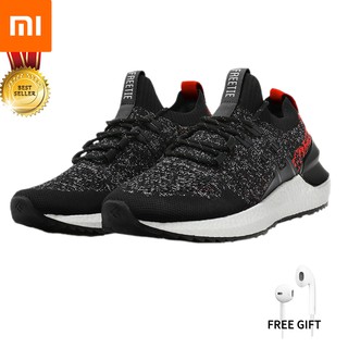 โปรโมชั่น xiaomi Freetie original รองเท้าผ้าใบชาย ของแท้ ข้าวโพดคั่ว ระเบิดสูง อ่อน running shoes sneaker running shoes【Free high-quality headphones】