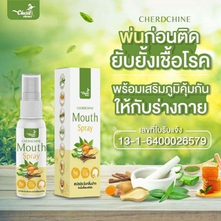 สเปรย์พ่นคอยับยั้งเชื้อโรค กระขายขาว Cherdchine Mouth Spray