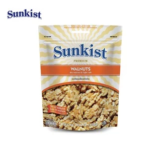 ซันคิสท์ วอลนัทอบเกลือรสเค็มน้อย 300 ก. Sunkist Premium Walnuts Dry Roasted & Light Salted 300 g.