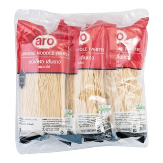 เอโร่ หมี่เตี๊ยว เส้นขาว 350 กรัม x 3 ห่อ Nero Mee Tia white strips 350 grams x 3 packs