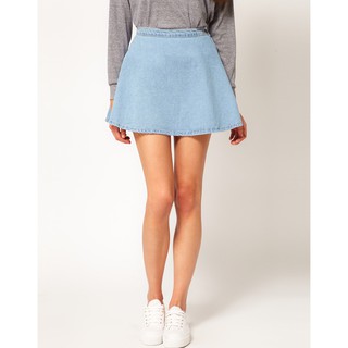 AMERICAN APPAREL CIRCLE SKIRTS กระโปรงยีนส์ สั้น