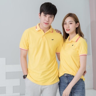 เสื้อโปโลบลูตัส Bulltus Brand สีเหลืองอ่อน รุ่นปกมินิ