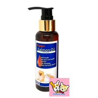 Norway Pure Salmon oil น้ำมันปลาแซลมอน บำรุงขน ผิว แก้ขนร่วง สุนัข แมว  (100ml)