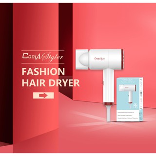 Coolastyler มีลมเย็น มอเตอร์ญี่ปุ่น ไดร์เป่าผม ไดร์เป่าผมระดับมืออาชีพ hair dryer CA-1202 1200W ฮิตสุด ไดร์เป่าผม ปรับคว