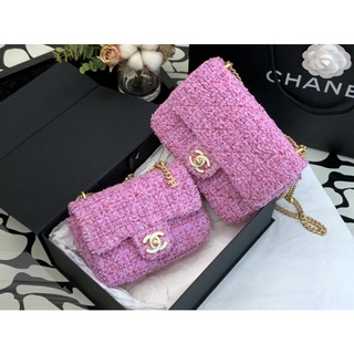 Chanel tweed flap bags 2022P [PreOrder สอบถาม​ก่อน​สั่ง​นะค่า]