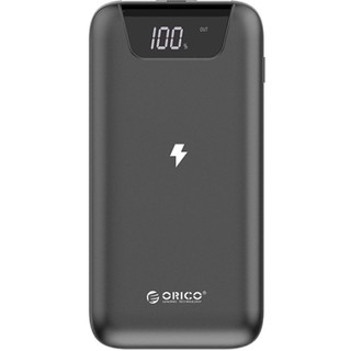 Orico 10000mAh Wireless Charging Smart Power Bank with Display Screen Gray (WR10)