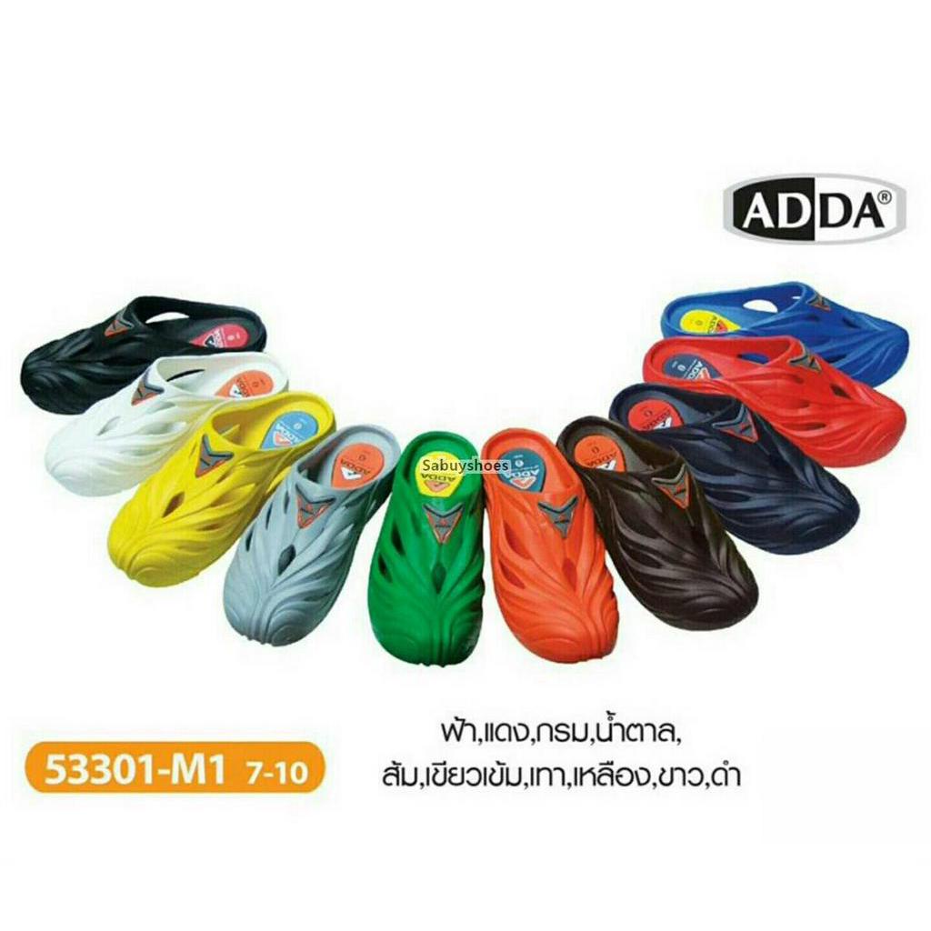 ADDA รองเท้าแตะ รองเท้าลำลอง สำหรับผู้ชาย แบบสวม รุ่น 53301M1 (ไซส์ 7-10)