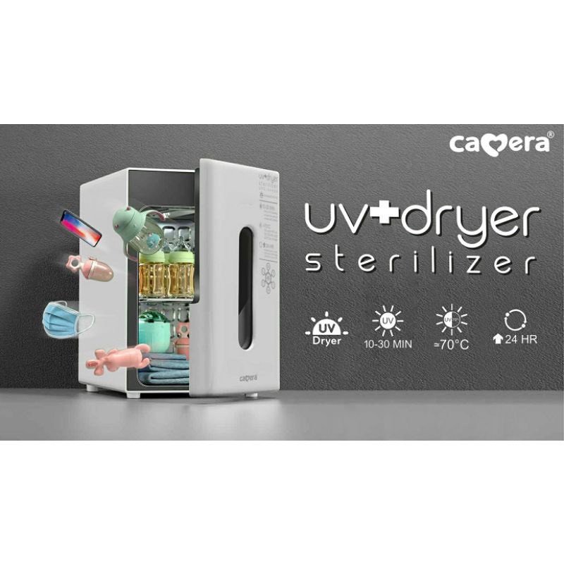 CAMERA ตู้อบฆ่าเชื้อขวดนมด้วยรังสียูวี พร้อมอบแห้ง สามารถกำจัดเชื้อ COVID-19 ได้ เครื่องฆ่าเชื้อ รับประกัน 3 ปี