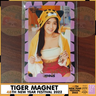 SR Magnet Jennis BNK48 แม็กเน็ต เจนนิษฐ์ ลายเซ็นของแท้ TIGER MAGNET 48TH NEW YEAR FESTIVAL 2022