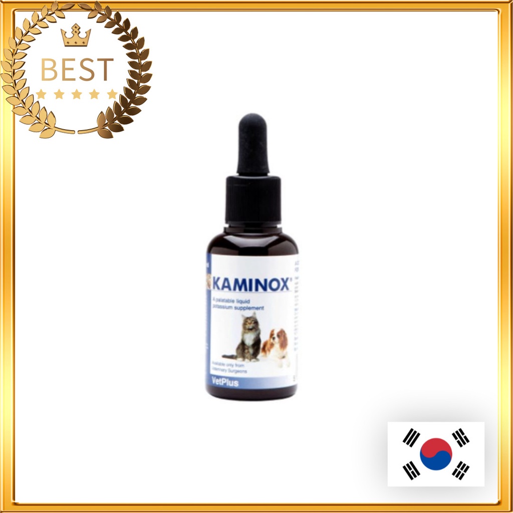 [VetPlus] Kaminox อาหารเสริมแมวและสุนัข 60 มล. / อาหารเสริมโพแทสเซียม / การปรับปรุงอโนเร็กเซีย / การ