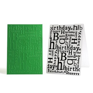 〔TRU❣man〕Words  Embossing Folder for Scrapbook DIY Album Card