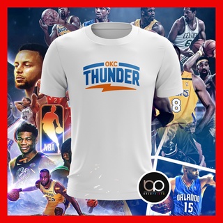 Tee เสื้อแฟชั่นผญ2022 อื่นๆ โอคลาโฮมาซิตี้ธันเดอร์เอ็นบีเอบาสเกตบอล OKC Tshirt สําหรับผู้ชาย 04 +mU