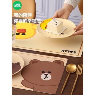 LINE FRIENDS แผ่นรองจานลายการ์ตูน