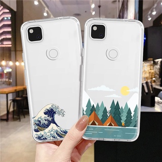 เคสโทรศัพท์มือถือแบบนิ่ม ใส บางมาก กันกระแทก สไตล์เรียบง่าย หรูหรา สําหรับ Google Pixel 3a 3 2 XL 3XL 4a 5