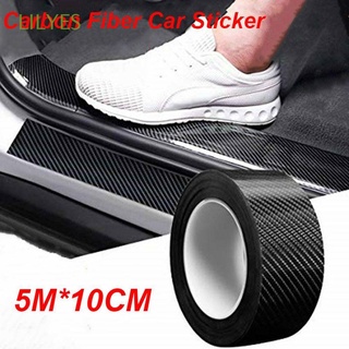 LILYES Waterproof DIY Paste Protector Strip Car Interior Protection Film 3D Carbon Fiber Sticker Bumper sSrip Car Accessories 3D Anti-stepping Stickers Auto Door Sill Side Mirror Body Sticker Anti Scratch Tape