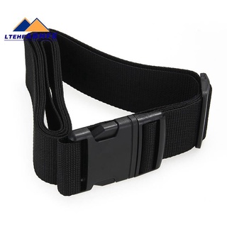 Luggage Belt Strap Belt Cord Rope Black for Suitcase Travel Bag 2M