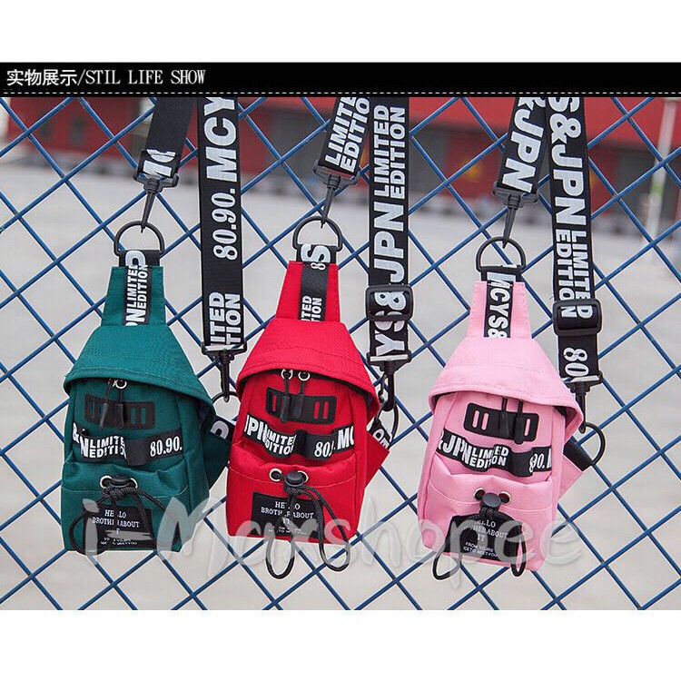 พร้อมส่ง 6สีให้เลือก ส่วนลด กระเป๋าคาดอกสไตล์เกาหลี Cc-181