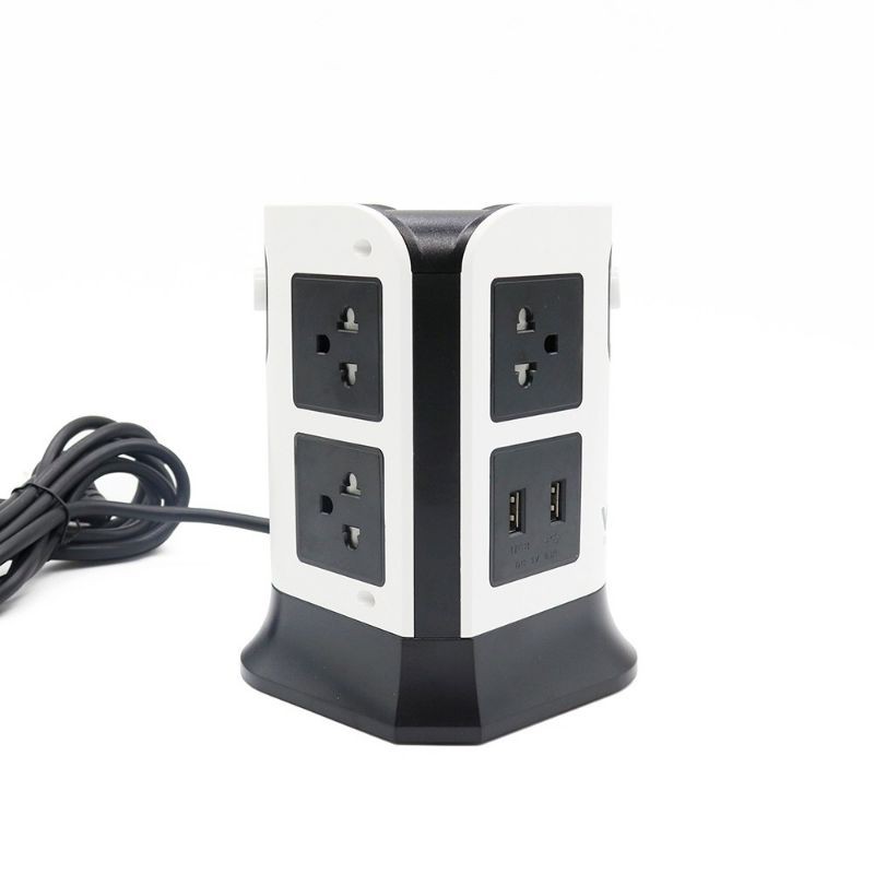 ปลั๊กไฟคอนโด VOX NOVA SERIES (Tower Power Strip) 3 M.7 Outlet 2 Switch 2 USB 2300W