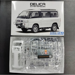 AOSHIMA 1/24 MITSUBISHI P35W DELICA STAR WAGON 91 (โมเดลรถยนต์ Model DreamCraft)