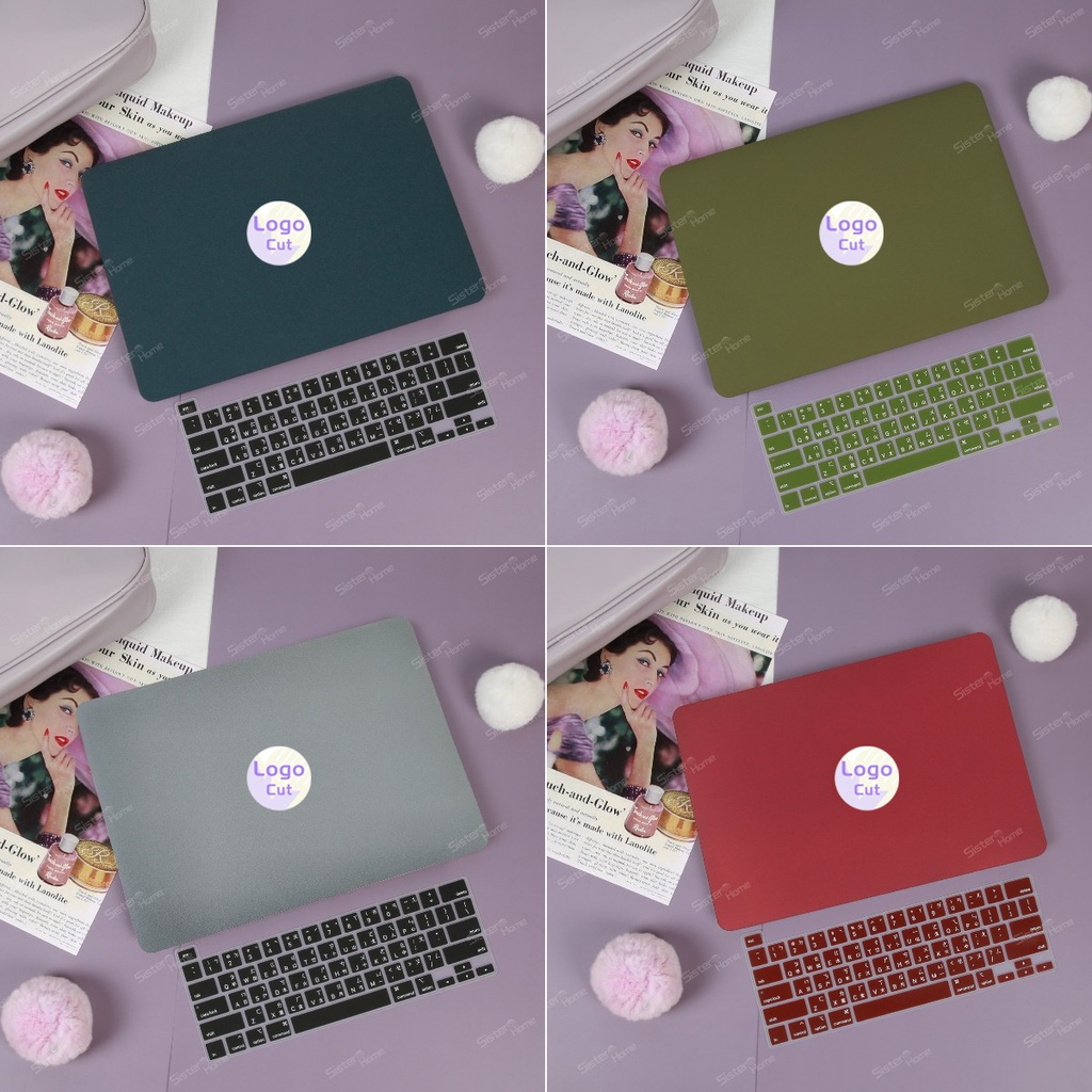 Quicksand Series Matte Hard Shell สําหรับ Macbook Pro กรณี 14 16 นิ้ว M1 M2 M3 M4 A3112 A3401 A3186 A3113 Pro Air 13 15 นิ้ว A2681 A2338 A2289 A2251 พร้อมแป้นพิมพ์