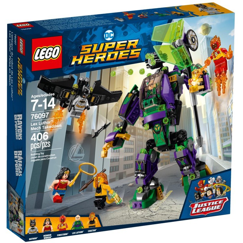 76097 LEGO DC Comics Super Heroes Lex Luthor Mech Takedown