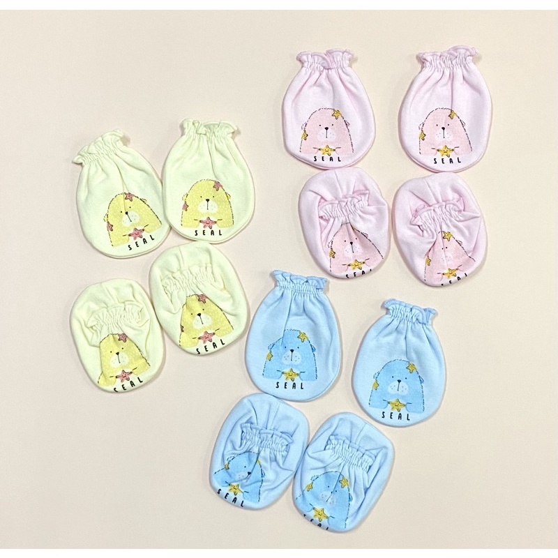 Mami Baby ชุดถุงมือถุงเท้าเด็กแรกเกิด Cotton % - เกรดดี
