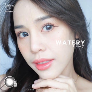 คอนแทคเลนส์ Lovelysoft รุ่น  Watery Gray (สีเทา)