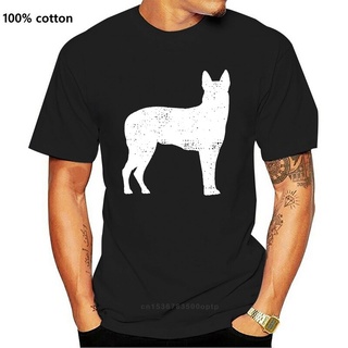 เสื้อยืดแขนสั้น คอกลม พิมพ์ลาย Belgian Malinois สําหรับผู้ชาย 981377