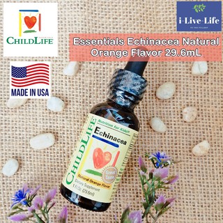 สมุนไพรเอ็กไคนาเซียสกัดแบบน้ำ รสส้ม Essentials Echinacea Natural Orange Flavor 29.6mL - ChildLife