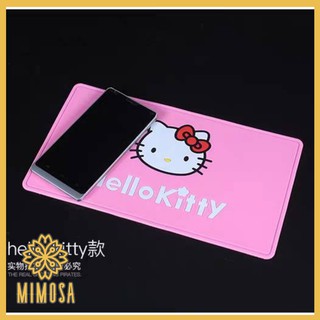 MIMOSA HELLO KITTY แผ่นวางของกันลื่น ซิลิโคนกันลื่น ที่วางมือถือกันลื่น แผ่นยางกันลื่นวางหน้ารถ ฮัลโหลคิตตี้