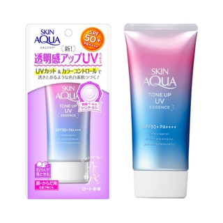 SUNPLAY Skin Aqua Tone Up UV Essence SPF50+ PA++++  80g กันแดดกึ่งเมคอัพเบส ช่วยกลบรอยแดงรอยดำจากสิว