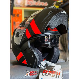 CABERG DUKE II - Super legend matt black red flou