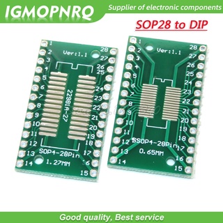 อะแดปเตอร์บอร์ดถ่ายโอน TSSOP28 SSOP28 SOP28 เป็น DIP28 TSSOP-28 SSOP-28 SOP-28 เป็น DIP-28 10 ชิ้น