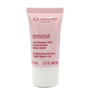 CLARINS White Plus Brightening Revive Night Mask Gel 15mL.