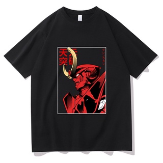 เสื้อยืด ผ้าฝ้าย พิมพ์ลายกราฟิกการ์ตูนอนิเมะ Tengen Toppa Gurren Lagann Mecha ทรงหลวม สไตล์วินเทจ แฟชั่นสําหรับผู้ชาย แล