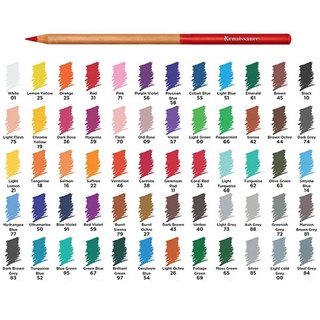 สีไม้เรนาซองซ์เกรดอาร์ตติส 45 สี