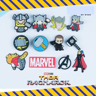 JBHero 👠🌈Shoe Charm Set THOR ตัวติดรองเท้ามีรู เซต ทอร์ เทพเจ้าสายฟ้า