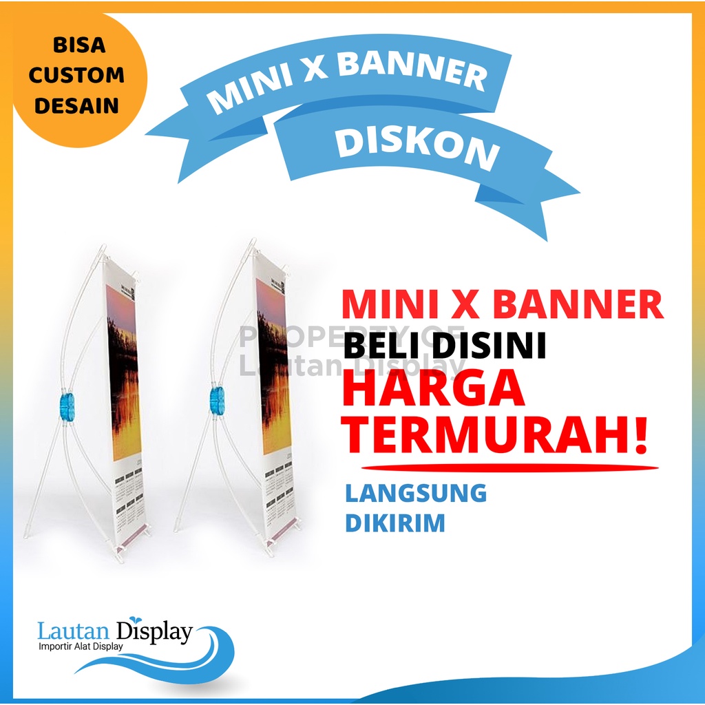 Mini X Banner A3 Size Mini Banner Stand A3 และ A4 Size