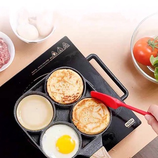 กระทะทอดไข่ 4หลุม Omelet PAN ใช้ทอดไข่ดาว ทอดแฮม ทำอาหารไม่ติด Non-Stick