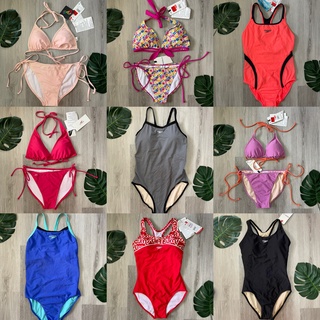 C018👙ชุดว่ายน้ำ BSC speedo แท้🔥ลดล้างสต็อค วันพีช ทูพีช S M L ชุดสาวอวบ บิกินี่ bikini one two piece swimsuits