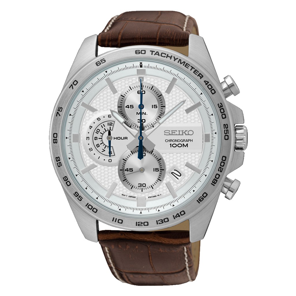 นาฬิกาข้อมือผู้ชาย Seiko Chronograph Quartz Tachymeter SSB263P1 Men's Watch  | Shopee Thailand