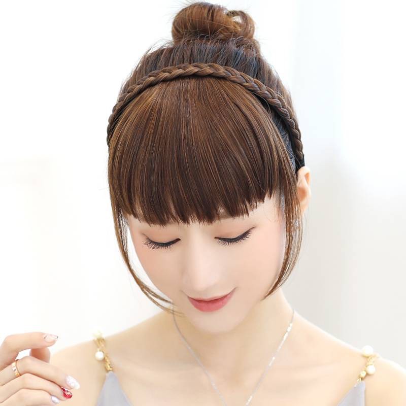 calawigs หน้าม้าเปียคาด ไหม รหัสB106 สินค้าในไทย