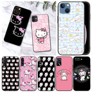 เคสโทรศัพท์มือถือนิ่ม ลายการ์ตูน hello kitty น่ารัก สีดํา สําหรับ Redmi Note 9 9S 9 Pro 9 Pro Max 9T 10 10 Pro 4G